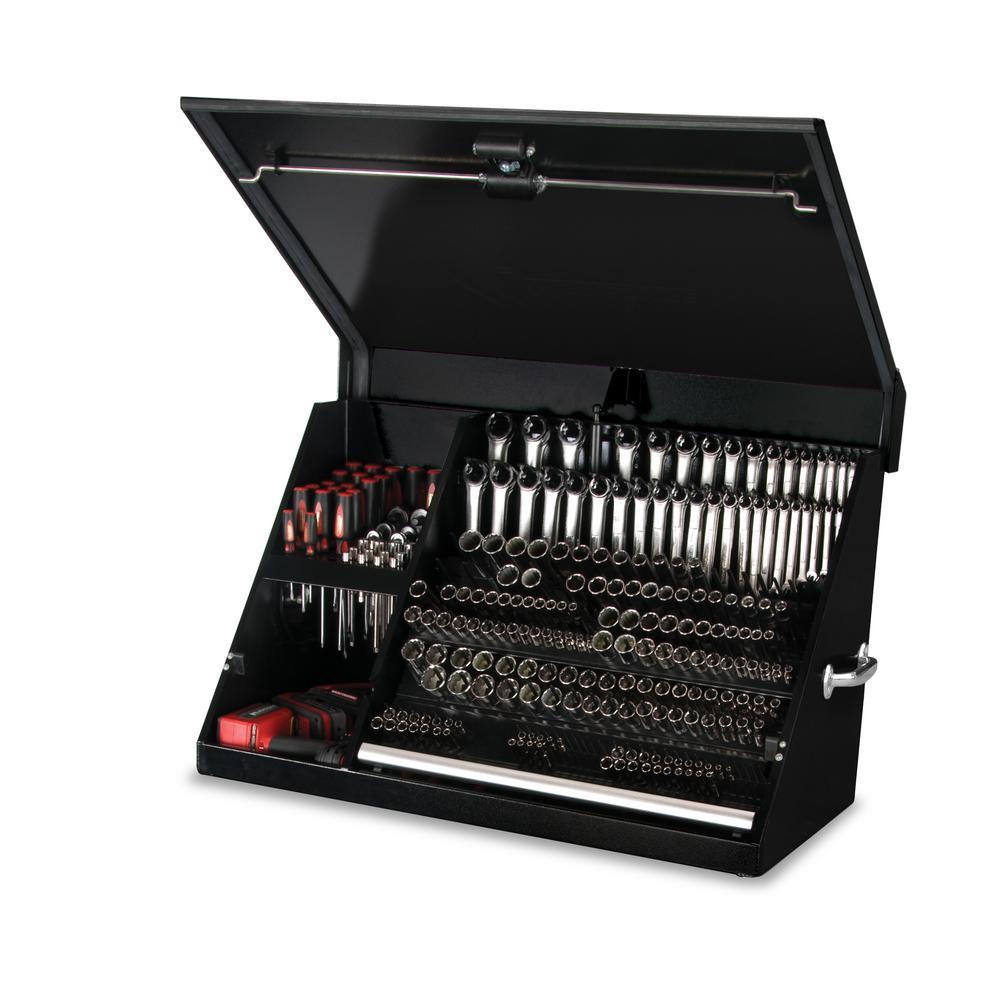 36 in. 0-Drawer Portable Top Chest in Black Powder Coated - Super Arbor