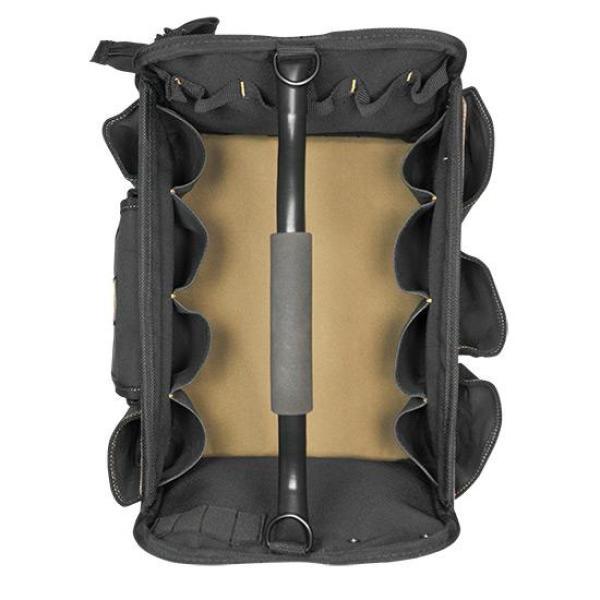 11 in. 21-Pockets Tool Box in Black - Super Arbor