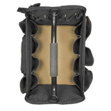 11 in. 21-Pockets Tool Box in Black - Super Arbor