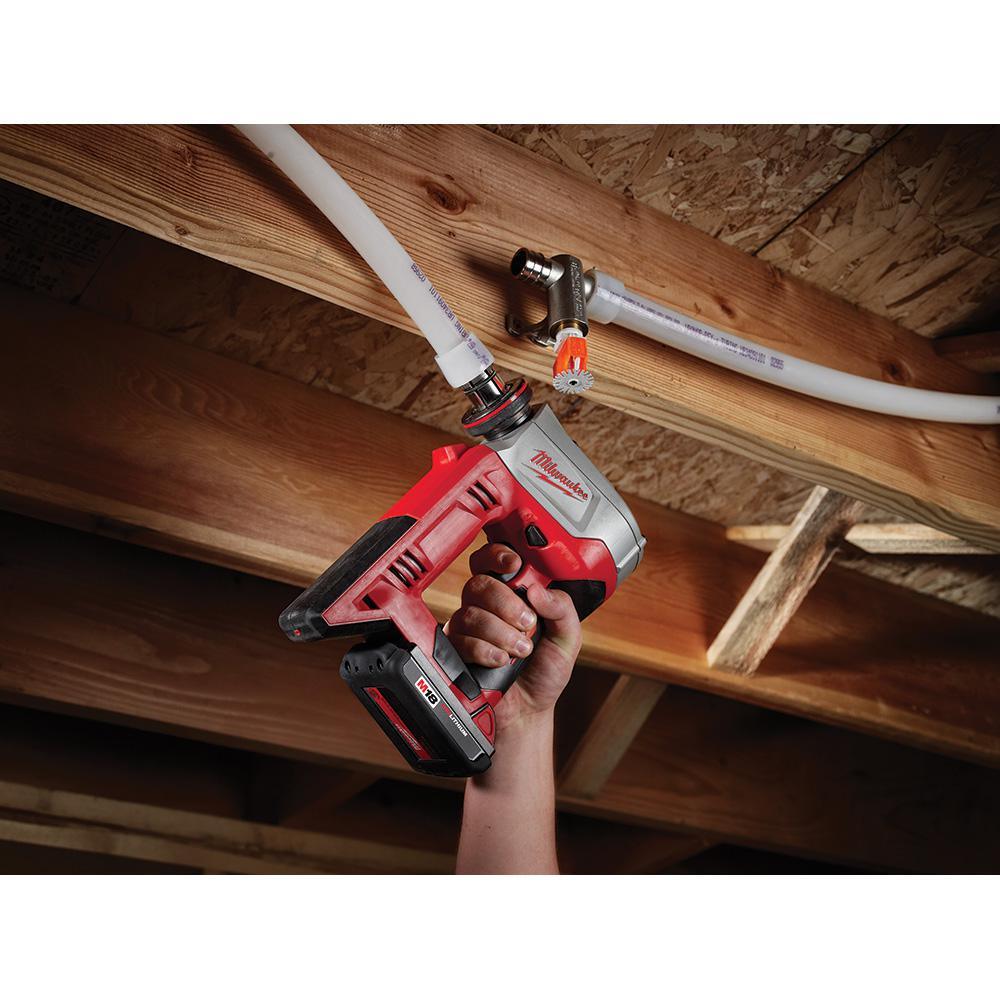 M18 18-Volt Lithium-Ion Cordless 3/8 in. to 1-1/2 in Expansion Tool Kit with 3 Heads, Two 3.0Ah Batteries - Super Arbor