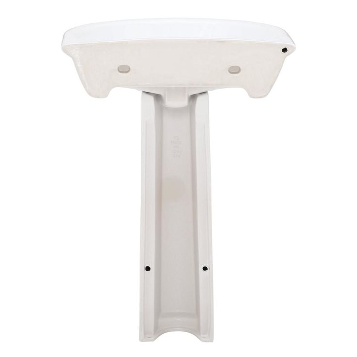 Barclay Products Karla 24 in. Pedestal Combo Bathroom Sink with 1 Faucet Hole in White