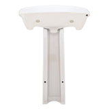Barclay Products Karla 24 in. Pedestal Combo Bathroom Sink with 1 Faucet Hole in White