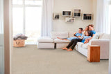 STAINMASTER Essentials Blue Diamonds II 12-ft Bleached Textured Carpet (Indoor)