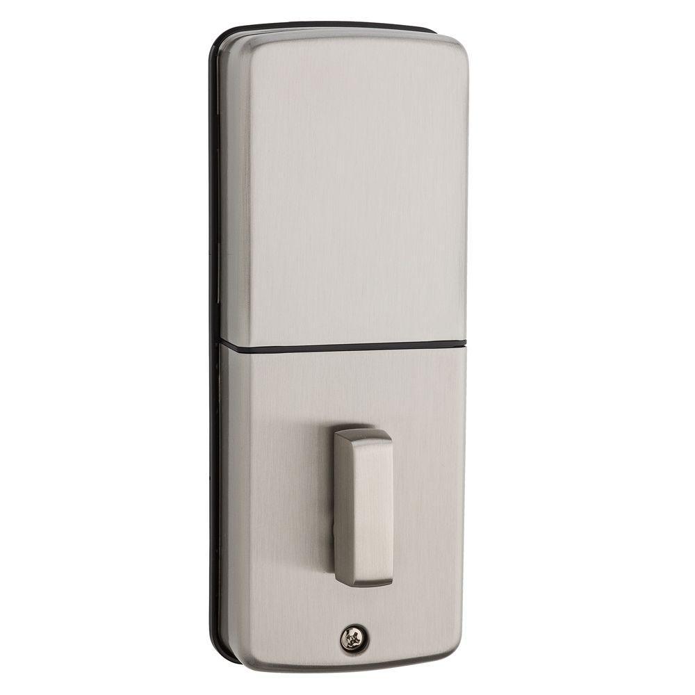 Powerbolt2 Satin Nickel Single Cylinder Electronic Deadbolt Featuring SmartKey Security and Balboa Passage Lever - Super Arbor