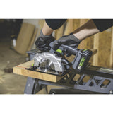 20-Volt Lithium-Ion Cordless 5-1/2 in. Circular Saw with Laser Guide, 18T Blade, Battery and Charger - Super Arbor