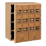 2000 Series Brass Front Loading Mailbox with 30 Doors - Super Arbor