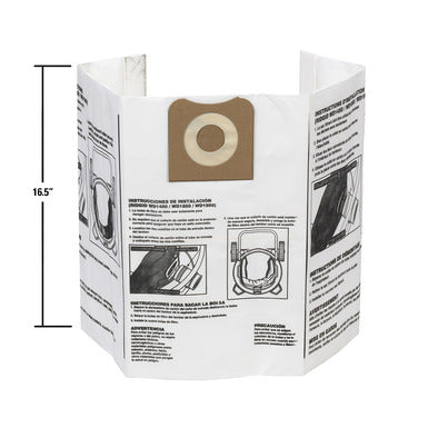 High-Efficiency Size A Dust Bags for 12 Gal. to 16 Gal. RIDGID Wet/Dry Vacs (2-Pack)