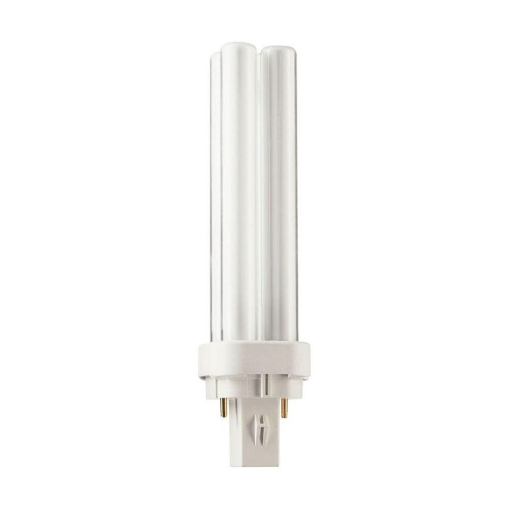 Philips 13-Watt (GX23-2) PL-C 2-Pin Energy Saver CFL (non-integrated) Light Bulb Neutral (3500K)