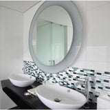 Muretto Brina Multi 10.20 in. W x 9.10 in. H Peel and Stick Decorative Mosaic Wall Tile Backsplash (4-Pack) - Super Arbor