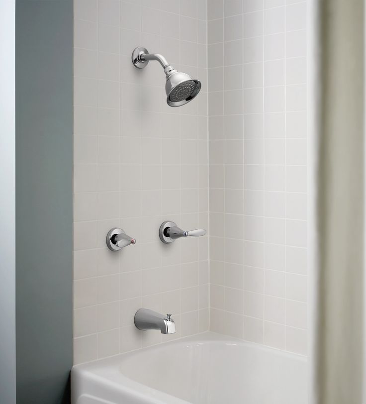 Moen Adler Chrome 2-Handle Bathtub and Shower Faucet with Valve