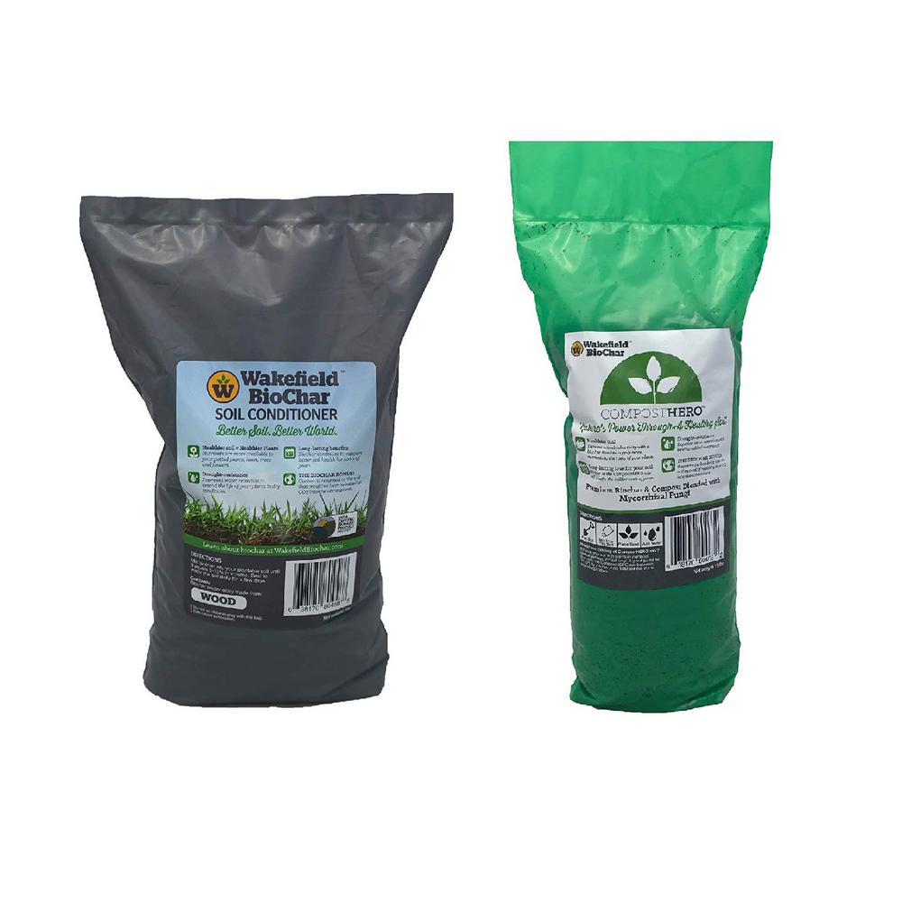 1 lbs. Biochar Organic Soil Conditioner and 1.5 lbs. Organic Compost - Super Arbor
