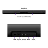 Smart Sound Bar with Built-In Streaming Device in Black - Super Arbor