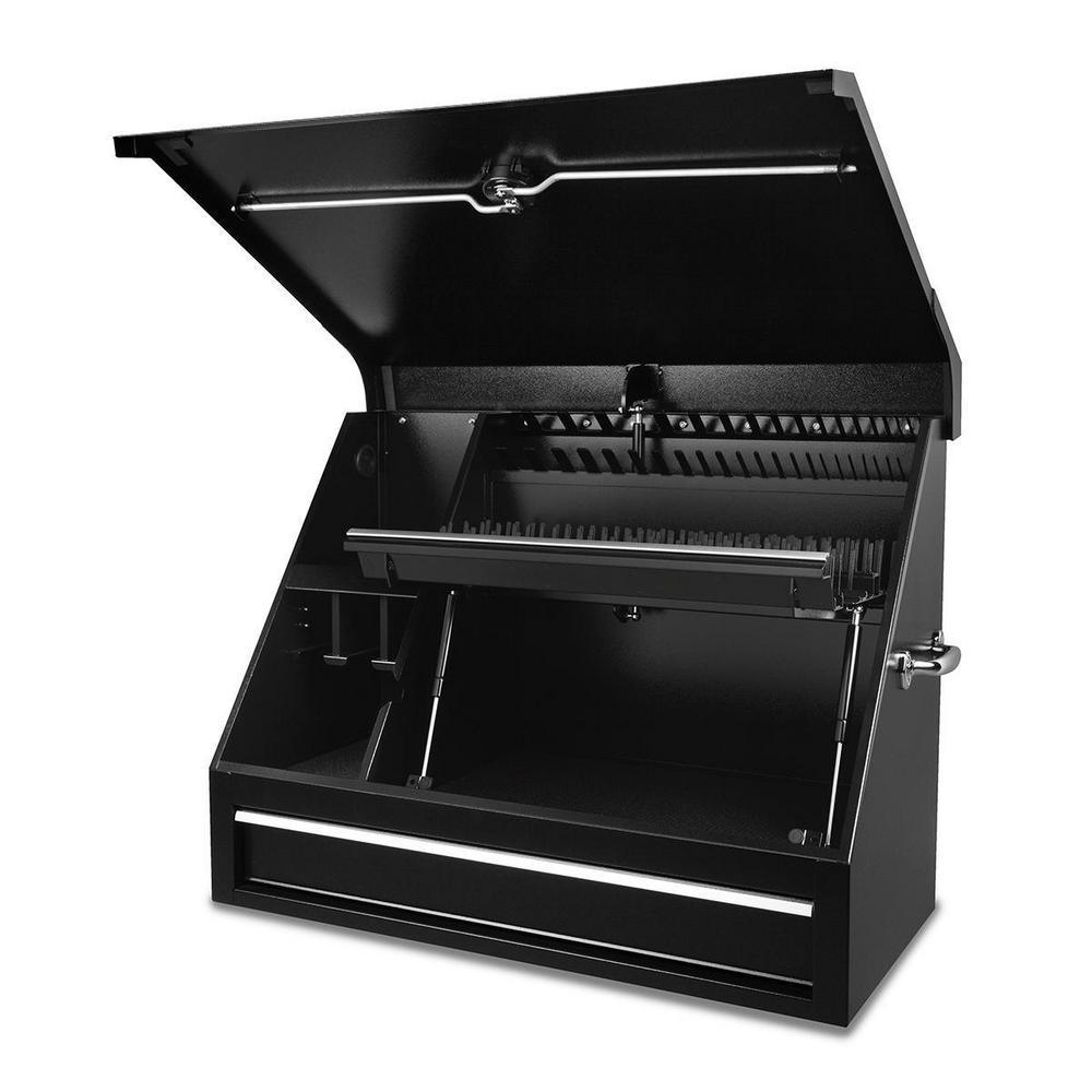 36 in. 1-Drawer Black Steel Portable Shop Tool Box with Cylinder Lock - Super Arbor