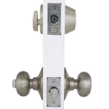 Hartford Satin Nickel Entry Knob and Single Cylinder Deadbolt Combo Pack - Super Arbor