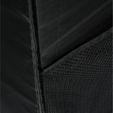 2-Compartment Black Folding Trunk Small Parts Organizer - Super Arbor