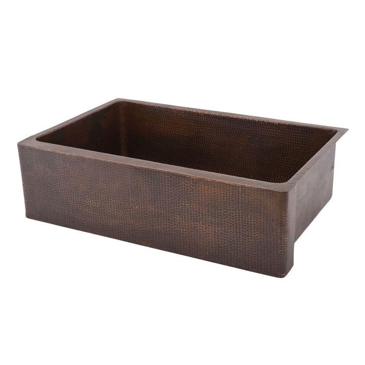 All-in-One Farmhouse Apron-Front Copper 33 in. 0-Hole Single Basin Kitchen Sink in Oil Rubbed Bronze