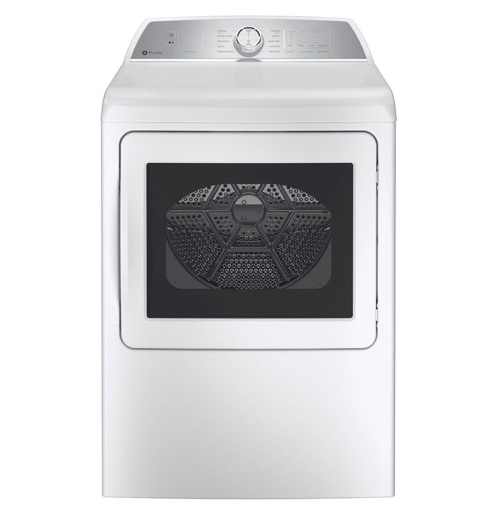 GE 7.4-cu ft Reversible Side-Swing Door Steam Cycle Gas Dryer, Diamond Gray, ENERGY STAR