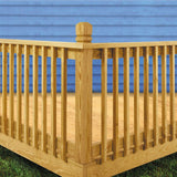 2 in. x 2 in. x 42 in. Wood Pressure-Treated Mitered 1-End B1E Baluster (16-Pack) - Super Arbor