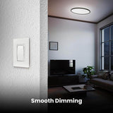 Commercial Electric 32 in. W Oval 50W 3500 Lumens Dim Selectable CCT Integrated LED Flat Panel Flush Mount Black Plus Nickel Trim Ring