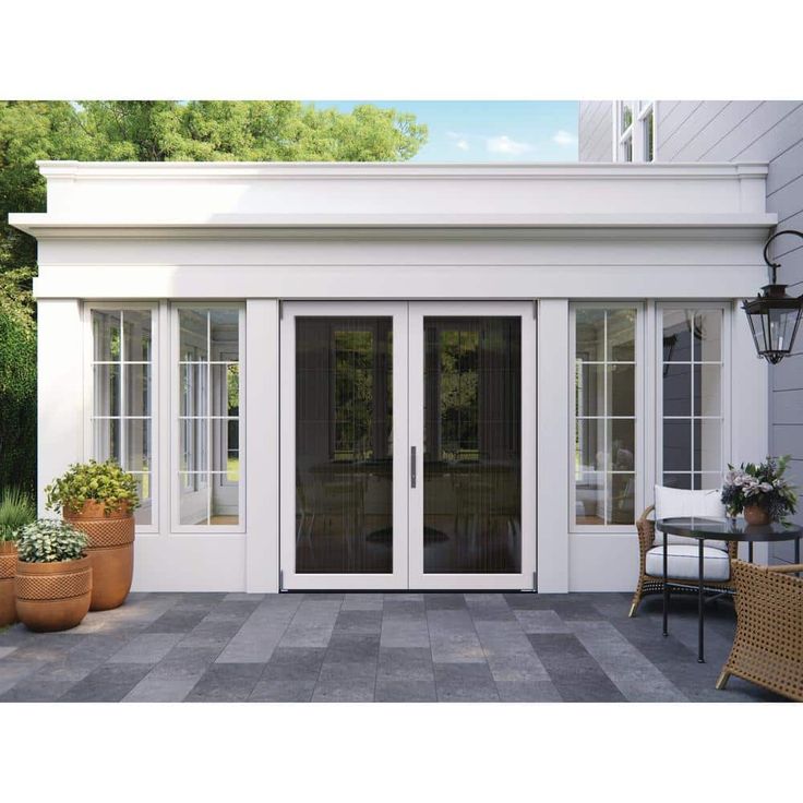 72 in. x 80 in. Primed Fiberglass Left-Hand Full-Lite F-2500 2-Panel Folding Patio Door Kit