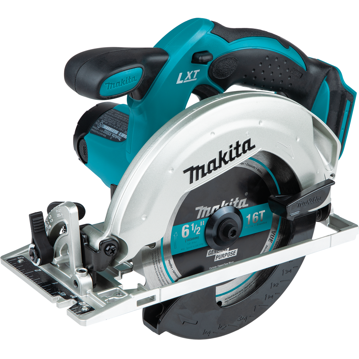 Makita 18V LXT Lithium‑Ion Cordless 6-1/2 in. Lightweight Circular Saw with General Purpose Blade (Tool Only, XSS02Z)
