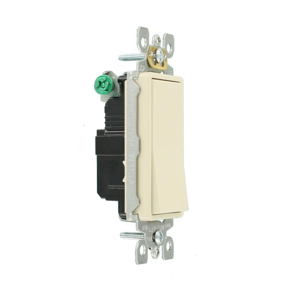 Decora 15 Amp Single-Pole AC Quiet Switch, Light Almond - Super Arbor