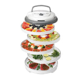 Snackmaster Pro 5-Tray White Food Dehydrator with Temperature Control