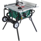 10 in. 2 HP Portable Table Saw with Roller Stand - Super Arbor