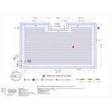 WarmlyYours 515 ft. Cable System with Heat Membrane and Touch Screen Thermostat