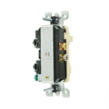 15 Amp Tamper-Resistant Combination Switch and Outlet, Ivory - Super Arbor