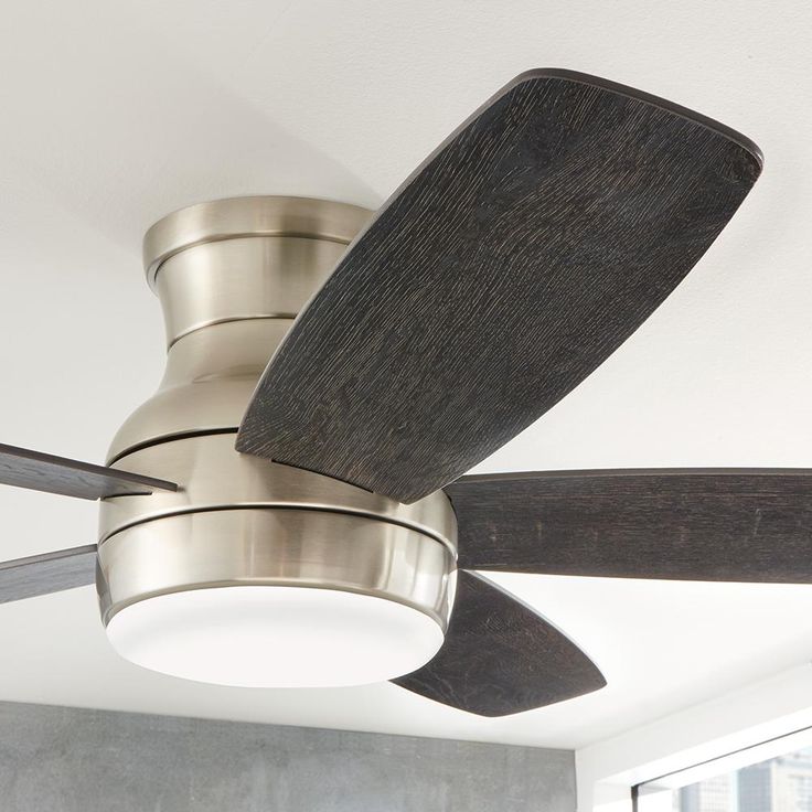 Ashby Park 52 in. White Color Changing Integrated LED Brushed Nickel Ceiling Fan with Light Kit and Remote Control