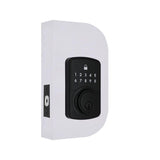 Defiant Square Compact Hubspace Matte Black Electronic Single Cylinder Deadbolt