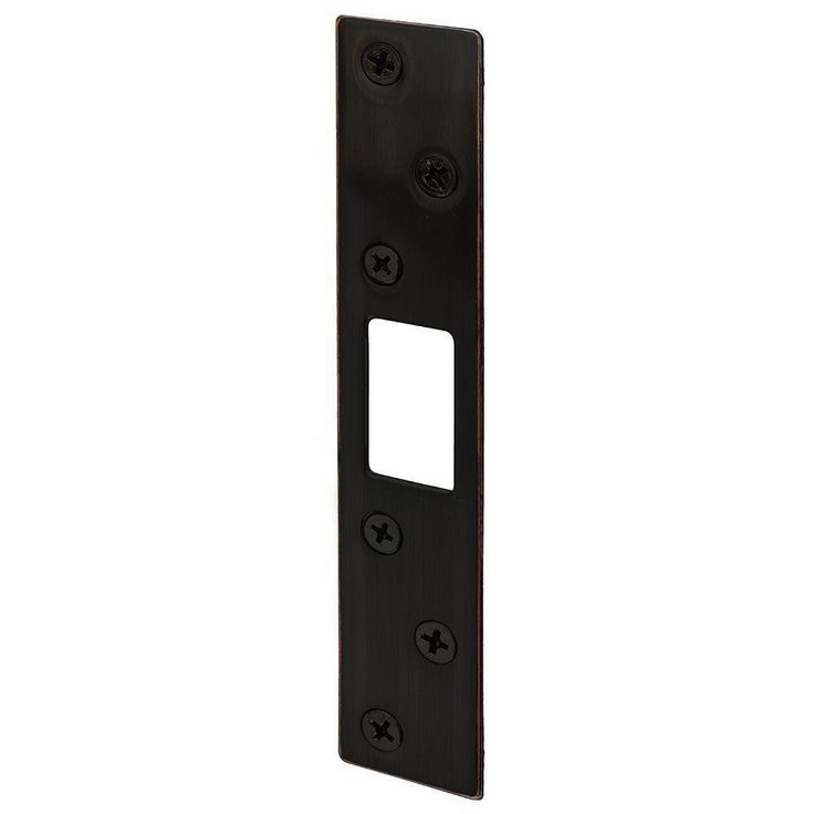 5-7/8 in. Satin Nickel Deadbolt Strike