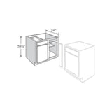 allen + roth Aveley 33-in W x 34.5-in H x 24-in D Linen Maple Blind Door and Drawer Base Semi-Custom Cabinet