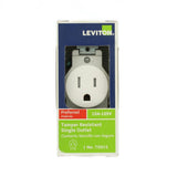 15 Amp Commercial Grade Tamper Resistant Single Outlet, White - Super Arbor