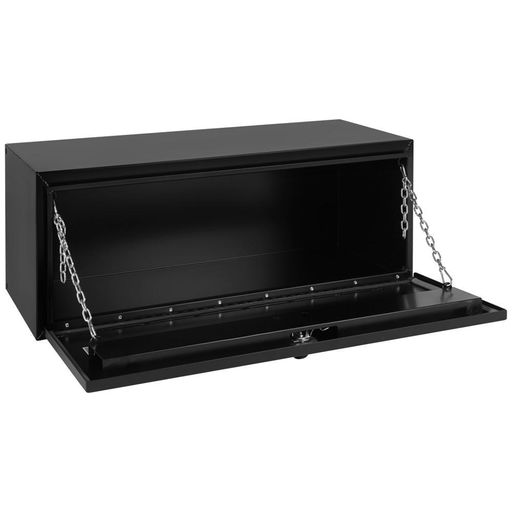 Weather Guard 48 Matte Black Aluminum  Underbody Truck Tool Box - Super Arbor