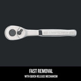CRAFTSMAN 72-Teeth 1/2-in Drive Quick-Release Ratchet
