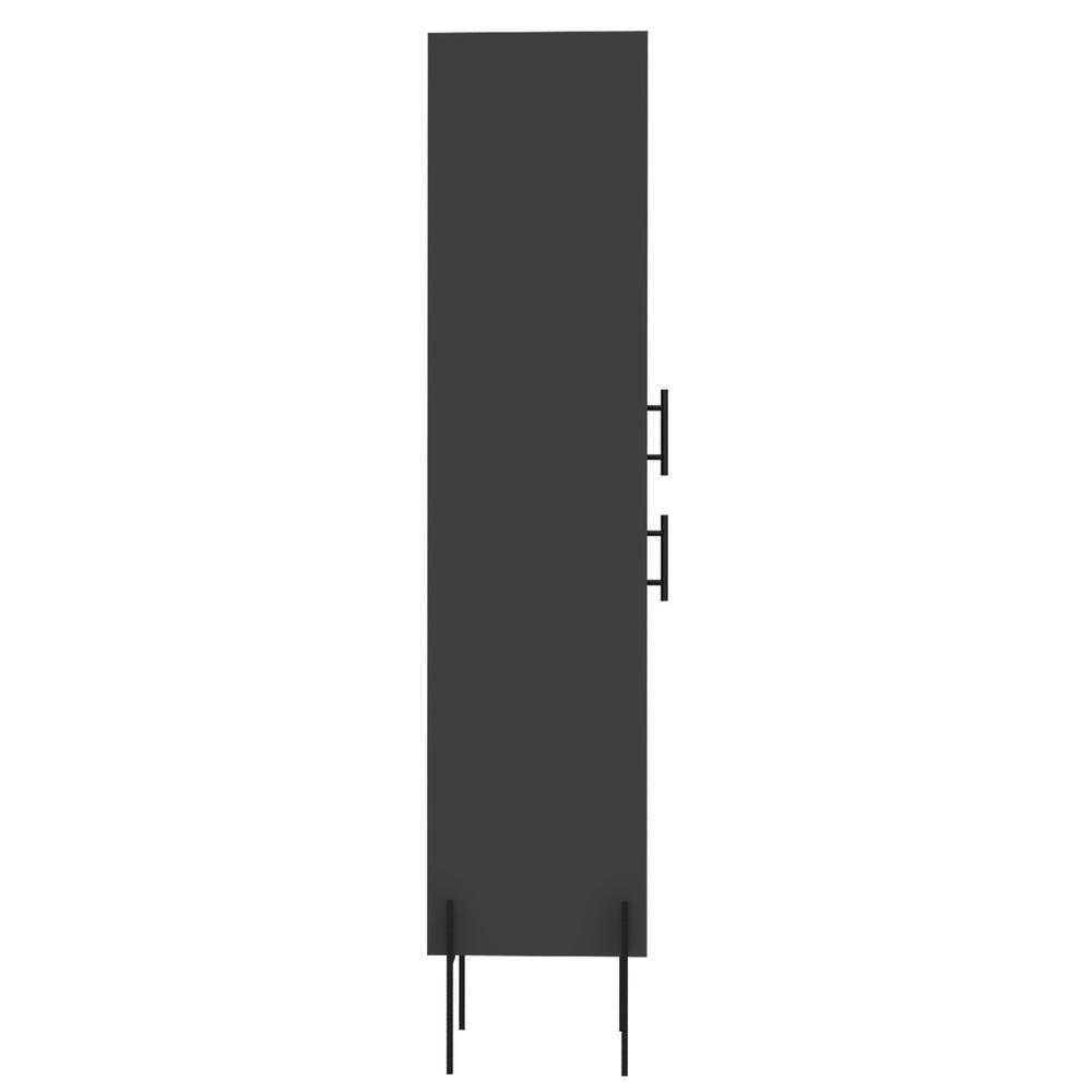 Svedin 18 in. W x 13 in. D x 71 in. H Free Standing Tall Bathroom Linen Cabinet in Matte Gray - Super Arbor