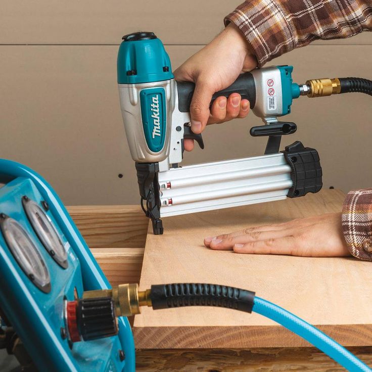 15 Amp 12 in. Dual-Bevel Sliding Compound Miter Saw with Laser with Bonus Pneumatic 2 in. 18-Gauge Brad Nailer