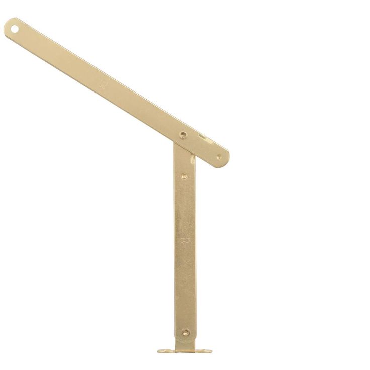 Bright Brass Lid Support Right-Hand Hinges