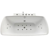 Bianca 68 in. Acrylic Flatbottom Whirlpool Bathtub in White - Super Arbor