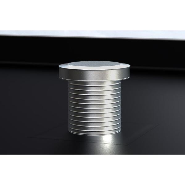 12 in. Dia Keepa Vent an Aluminum Roof Vent for Flat Roofs - Super Arbor
