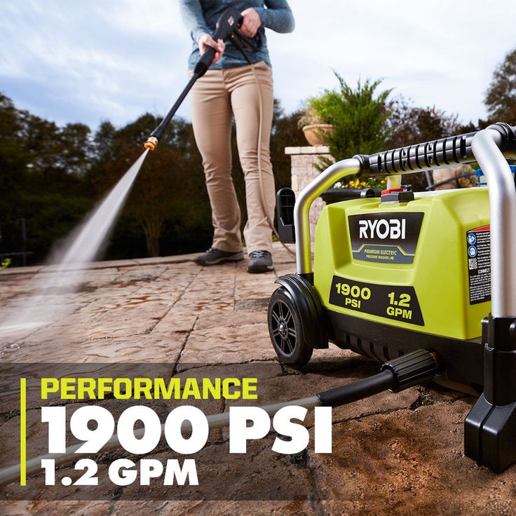 RYOBI 1900 PSI 1.2 GPM Cold Water Electric Pressure Washer