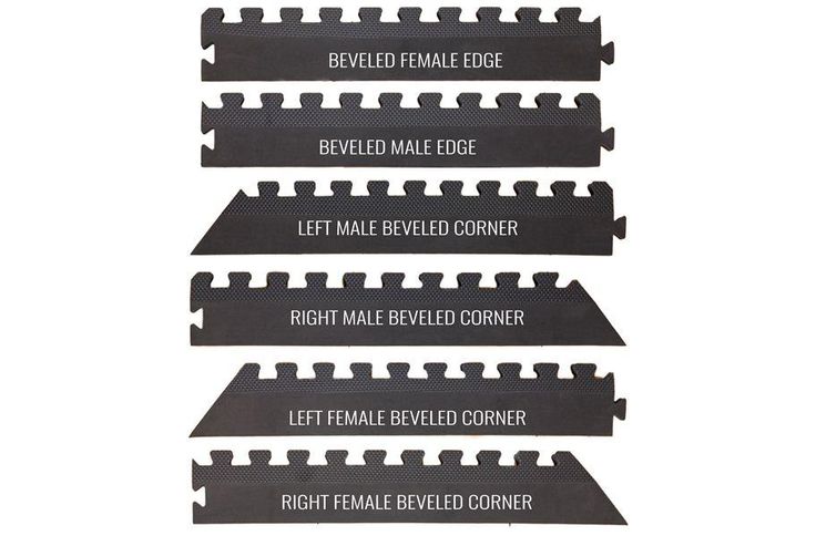FlooringInc 2'x2' Jumbo Soft Foam Tiles (1 Black Grey) - Great for MMA Flooring, Kid's Flooring, Gym Flooring