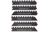 FlooringInc 2'x2' Jumbo Soft Foam Tiles (1 Black Grey) - Great for MMA Flooring, Kid's Flooring, Gym Flooring