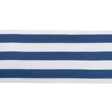 Navy Dobby Stripe Cotton Table Runner