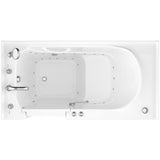 HD Series 30 in. x 60 in. Left Drain Quick Fill Walk-In Air Tub in White - Super Arbor