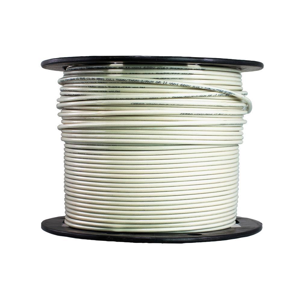 500 ft. 12/1 White Solid THHN Wire - Super Arbor