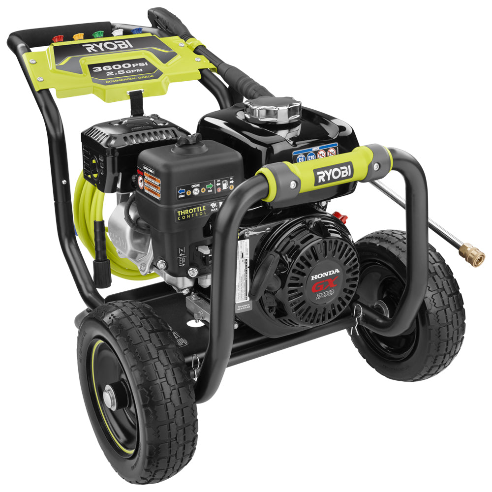 RYOBI 3,600 PSI 2.5 GPM Gas Pressure Washer with Honda GX200 Engine