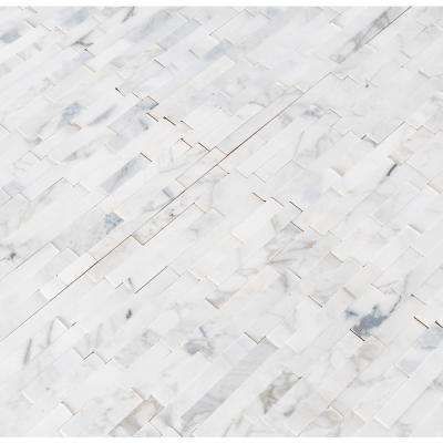 Calacatta Marbella Peel and Stick 12 in. x 12 in. x 6 mm Honed Marble Mosaic Tile (1 sq. ft.)